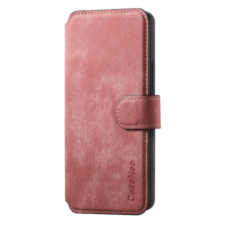 Чехол-книжка CaseNeo MagSafe RFID Anti-theft Retro Leather для Samsung Galaxy S25 Edge 5G - розовый