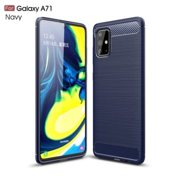Чохол Brushed Texture Carbon Fiber на Samsung Galaxy A71