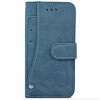 Чехол-книжка Matte Leather Rotary на iPhone SE 3/2 2022/2020/7/8 - синий