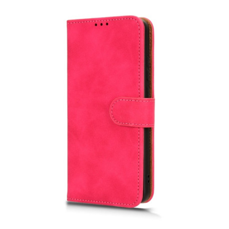 Чехол-книжка Skin Feel Magnetic для OPPO A58 4G - пурпурно-красный