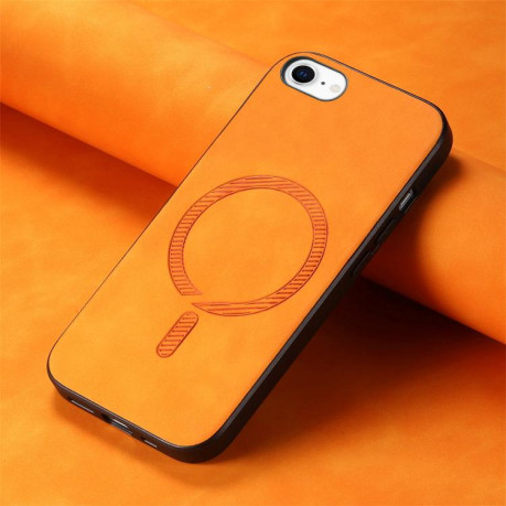Чехол Solid Color Retro Magsafe для iPhone 16e - желтый