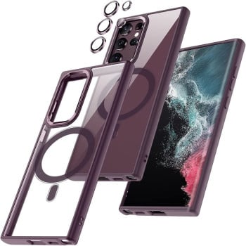 Протиударний чохол Acrylic Magsafe на Samsung Galaxy S24 Ultra 5G - червоний