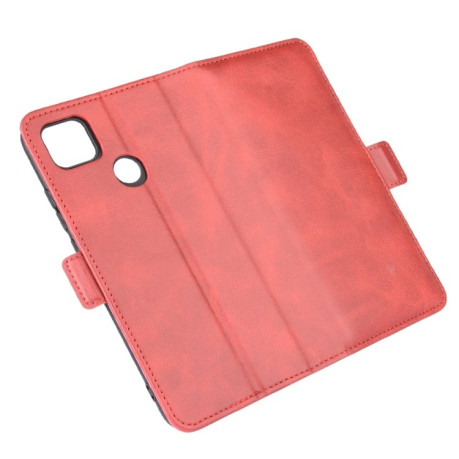 Чехол-книжка Dual-side Magnetic Buckle для Xiaomi Redmi 10A/9C - красный