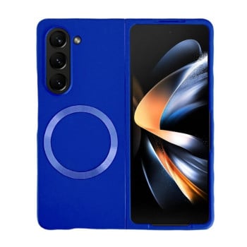 Противоударный чехол Skin Feel Magsafe Magnetic для Samsung Galaxy Fold 5 - синий