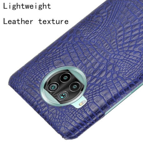 Ударопрочный чехол Crocodile Texture на Xiaomi Mi 10T Lite - синий