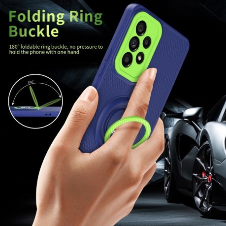 Протиударний чохол Eagle Eye Ring Holder Samsung Galaxy A33 5G - синій