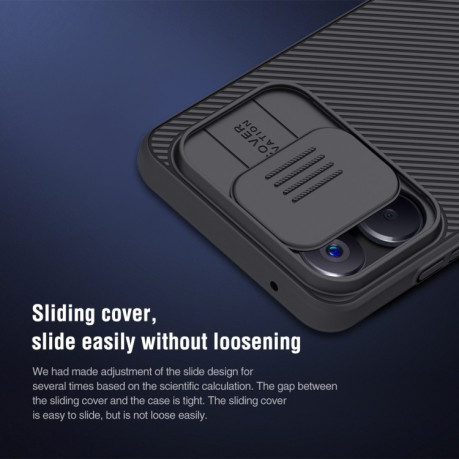 Противоударный чехол NILLKIN Black Mirror Series для Realme 10 4G - черный