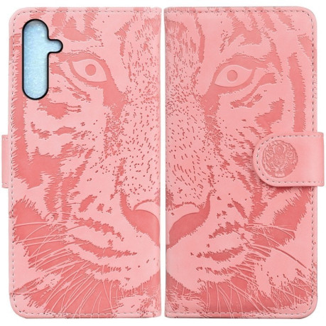 Чохол-книжка Tiger Embossing для Samsung Galaxy A25 5G - рожевий