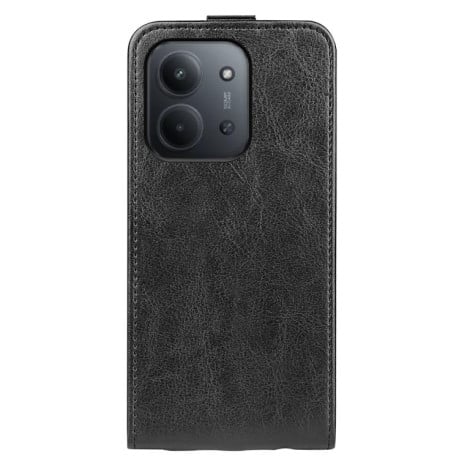 Флип-чехол R64 Texture Single на Xiaomi Redmi 15C 5G / 4G EU 173mm - черный