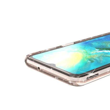 Противоударный чехол Terminator Style Glitter для Samsung Galaxy A04s/A13 5G - золотой
