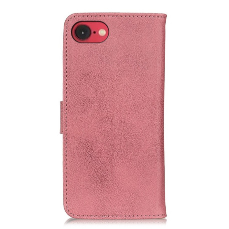 Чехол-книжка KHAZNEH Cowhide Texture на iPhone 16e - розовый