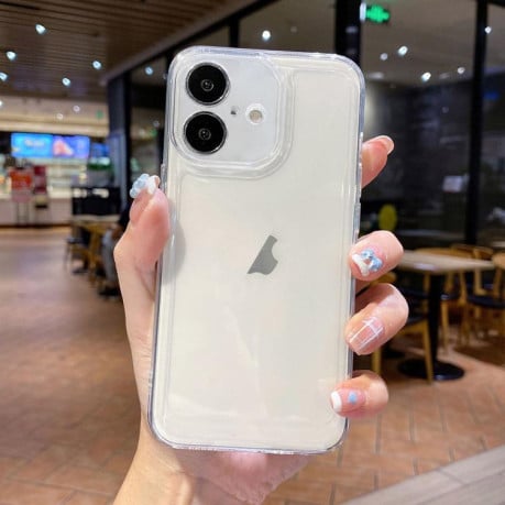 Силиконовый чехол Space TPU Shockproof на  iPhone 17 Pro - прозрачный