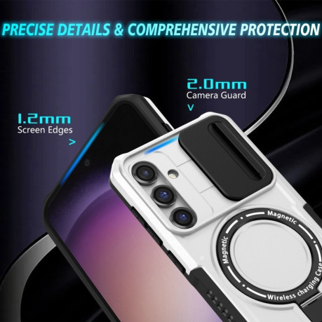 Протиударний чохол Sliding Camshield Magsafe Holder Samsung Galaxy S23 FE 5G - чорно-білий