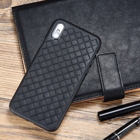 Чохол Benks Knitting Leather Surface Case на iPhone XS Max чорний