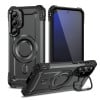Протиударний чохол MagSafe Lens Holder PC Hybrid TPU  для Samsung Galaxy S24 FE 5G - сірий