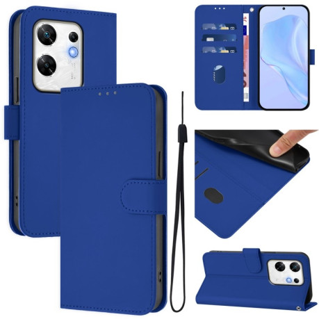 Чехол-книжка Skin Feel Solid Color Leather для Infinix Zero 30 4G - синий