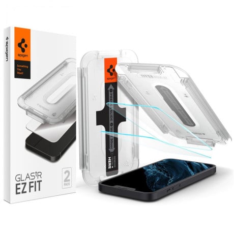 Комплект захисного скла Spigen Glas.Tr EZ Fit для iPhone 14/13/13 Pro