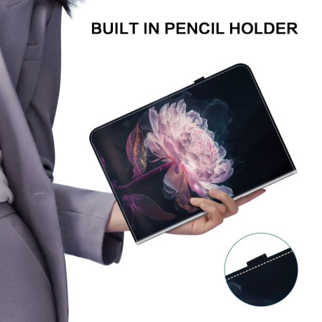 Чехол-книжка Crystal Texture Painted Leather для Xiaomi Pad 7 / Pad 7 Pro - Peony
