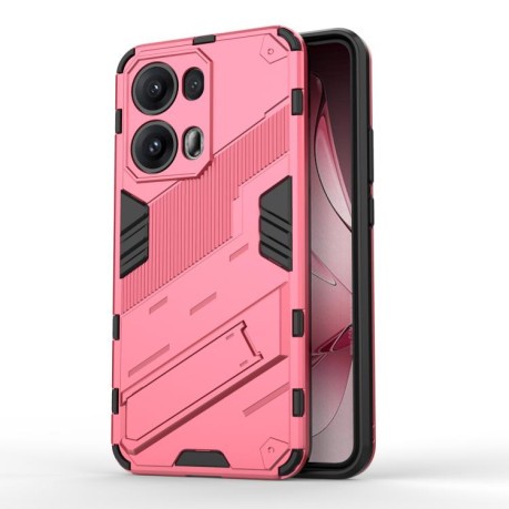 Противоударный чехол Punk Armor для OPPO Reno13 Pro 5G Global - светло-красный