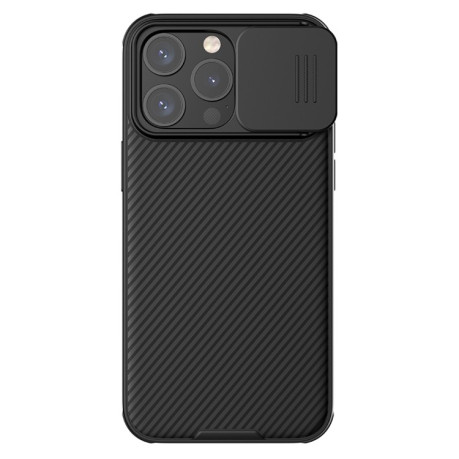Ударозахисний чохол NILLKIN CamShield Pro на iPhone 15 Pro Max - чорний