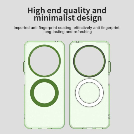 Протиударний чохол MagSafe Holder PC Hybrid для Xiaomi Redmi 14C 4G/Poco C75/Redmi A4 5G - зелений