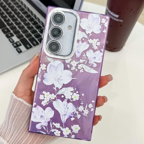 Протиударний чохол Flowers and Plants Series для Samsung Galaxy S25+ 5G - Pale Purple Flower