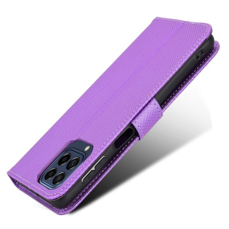 Чохол-книга Diamond Texture для Samsung Galaxy M53 5G - фіолетовий