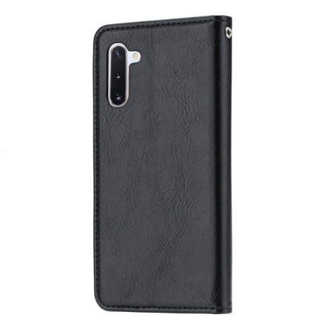 Кожаный чехол-книжка Knead Skin Texture на Samsung Galaxy Note10-черный