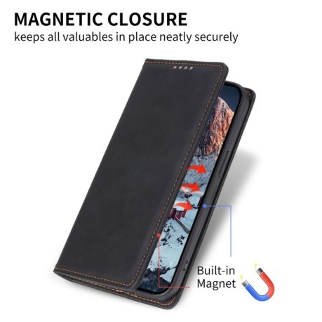 Чохол-книжка Business Solid Color Magnetic RFID Leather на Xiaomi 14T Pro - чорний
