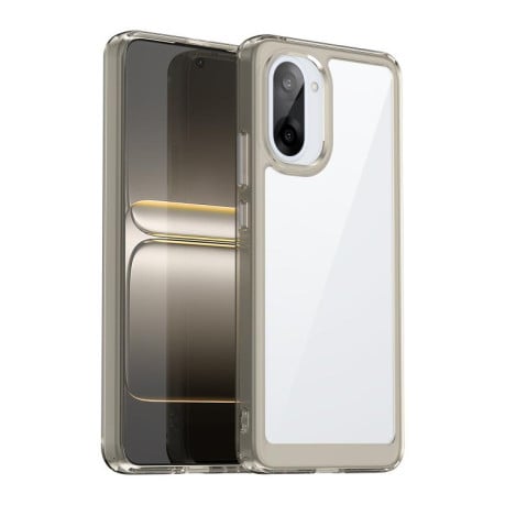 Чохол Colorful Acrylic Series із кольоровим бампером на OnePlus Nord CE5 5G - прозоро-сірий
