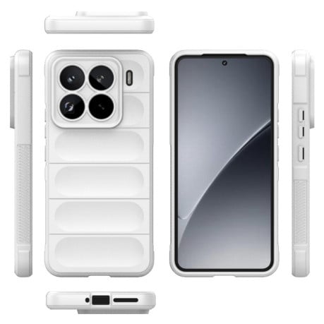 Силіконовий чохол Magic Flannel для Xiaomi 15 Pro - білий