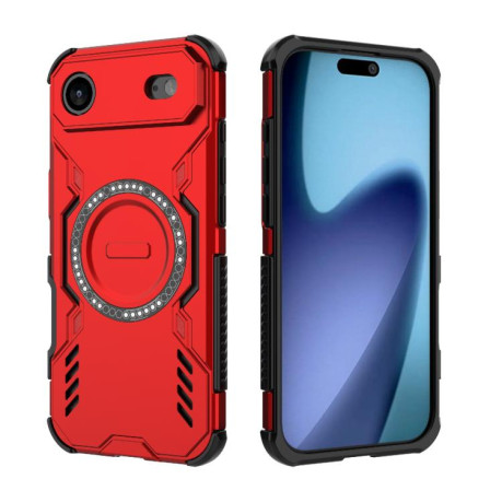 Противоударный чехол Butterfly Armor MagSafe Magnetic Ring для iPhone Air - красный