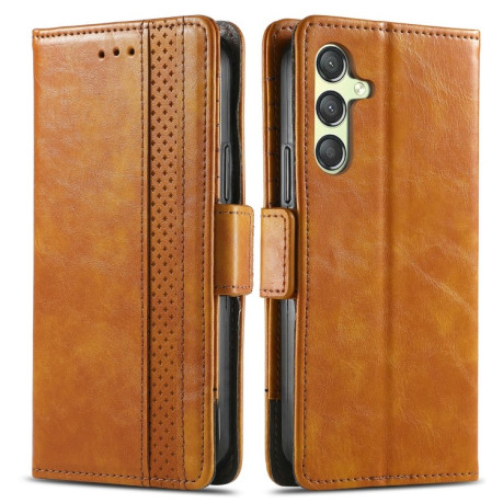 Чехол-книжка Dual-side Magnetic Buckle для Samsung Galaxy A35 - хаки