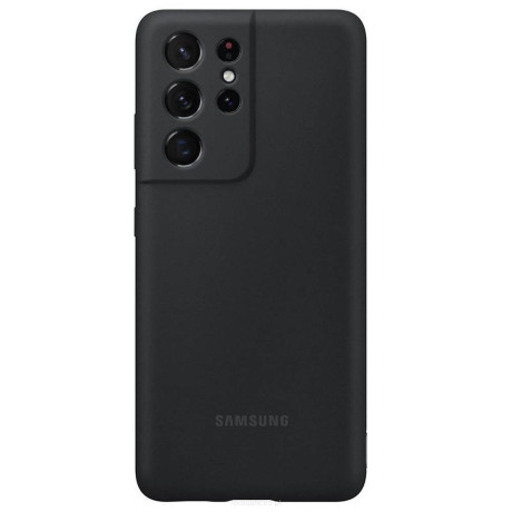 Оригинальный чехол Samsung Silicone Cover для Samsung Galaxy S21 Ultra black