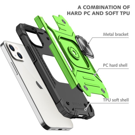 Чохол протиударний Magnetic Armor для iPhone 14/13 - світло-зелений