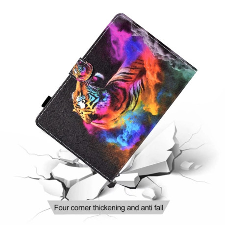 Универсальный Чехол-книжка Colored Drawing для Планшета диагональю 10 inch - Tiger