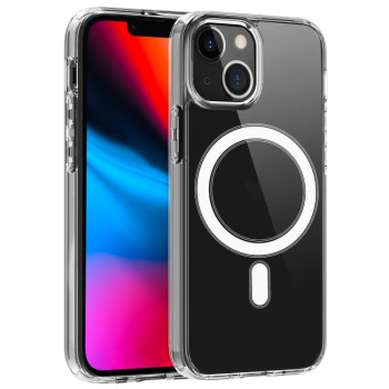 Чехол Clear Case MagSafe Simple Magnetiс для iPhone 14/13 - прозрачный