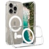 Противоударный чехол Clear Case с MagSafe гибрид твердого и мягкого материала для iPhone 16 Pro - прозрачный