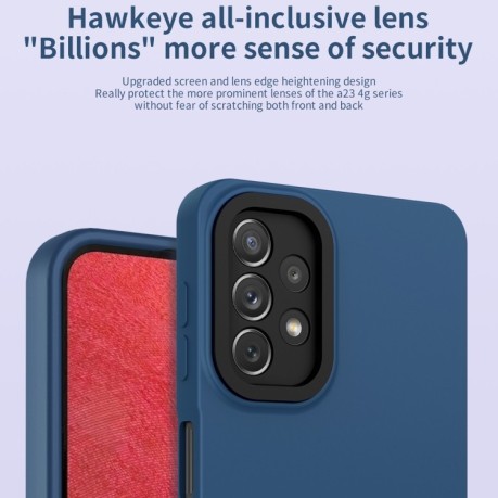 Противоударный чехол Eagle Eye Lens Oily для Samsung Galaxy A23 4G - зеленый