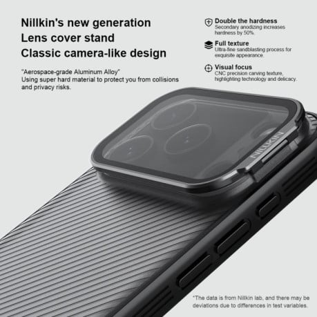 Чохол NILLKIN CamShield Prop Transparent Mirror Cover Translucent на iPhone 17 Pro - чорний