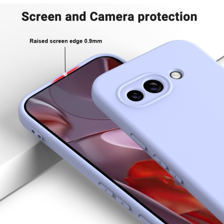 Силіконовий чохол Solid Color Liquid Silicone на Google Pixel 9a - фіолетовий