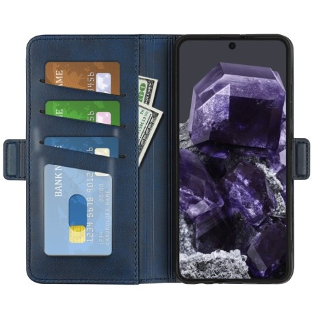 Чехол-книжка Dual-side Magnetic Buckle для Google Pixel 8a - синий