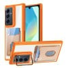 Протиударний чохол Card Bag Holder Acrylic Hybrid для Samsung Galaxy A16 5G - помаранчевий
