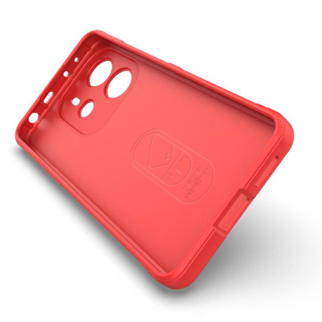 Силіконовий чехол Magic Flannel для Xiaomi Redmi Note 14 4G 164.84mm - синій