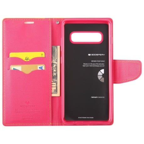 Чохол-книга MERCURY GOOSPERY FANCY DIARY Samsung Galaxy S10 Plus-жовтий