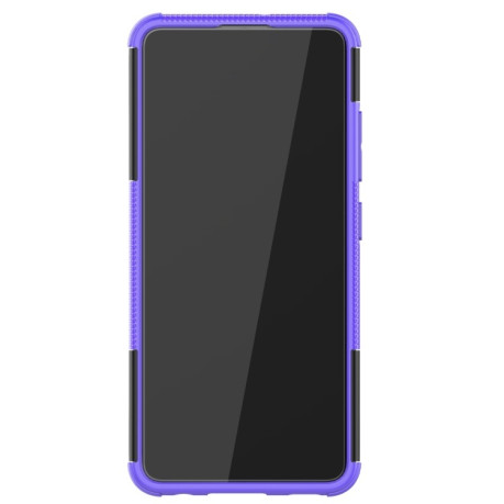Противоударный чехол Tire Texture на Samsung Galaxy A32 4G - фиолетовый