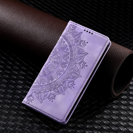 Чохол-книжка Totem Embossed Magnetic Leather для Samsung Galaxy A16 5G - фіолетовий