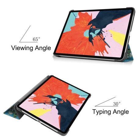 Чехол-книжка Colored Drawing на iPad Air 10.9 2022/2020 - Apricot Flower
