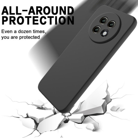 Силіконовий чохол Solid Color Liquid Silicone на Realme 13+ 5G/13 Pro 5G/13 Pro+ - чорний