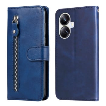 Чехол-книжка Fashion Calf Texture для Realme 10 Pro+ 5G - синий